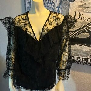 Beautiful black, lace Zara blouse.
